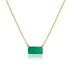 limited edition special elongated-cut emerald in minimalist east-west 18k yellow gold setting <span class='visuallyhidden'>Call, text 323-404-2959 for shop help.</span>