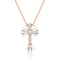 Dominique Cohen 2ct limited edition textural baguette sunburst diamond cross pendant necklace <span class='visuallyhidden'>Call, text 323-404-2959 for shop help.</span>