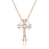 Dominique Cohen 2ct limited edition textural baguette sunburst diamond cross pendant necklace <span class='visuallyhidden'>Call, text 323-404-2959 for shop help.</span>