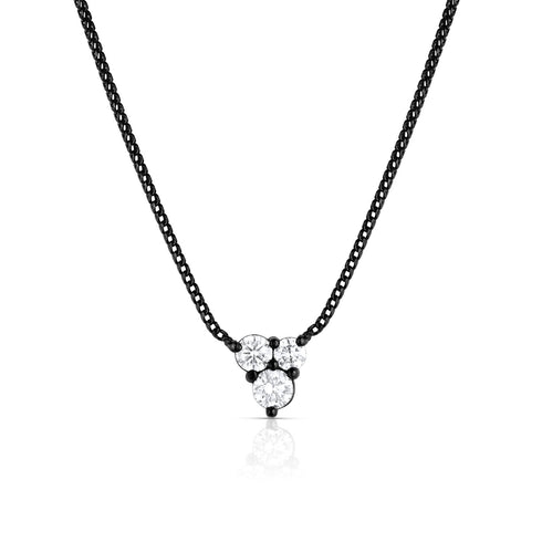 18-inch adjustable length diamond cluster choker <span class='visuallyhidden'>Call, text 323-404-2959 for shop help.</span>