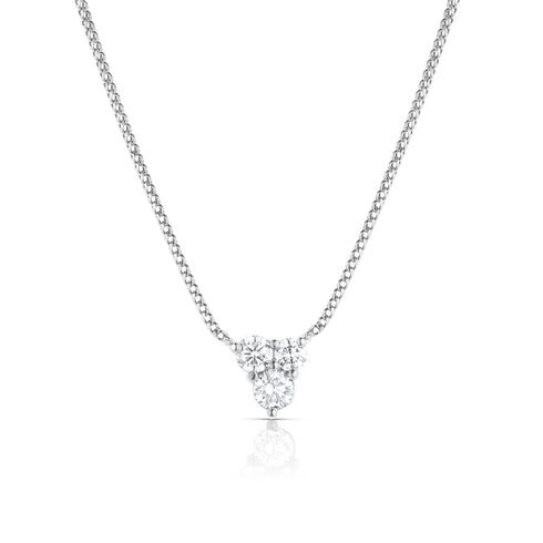18-inch adjustable length diamond cluster choker <span class='visuallyhidden'>Call, text 323-404-2959 for shop help.</span>