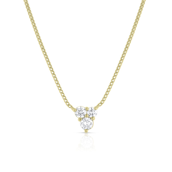 18-inch adjustable length diamond cluster choker <span class='visuallyhidden'>Call, text 323-404-2959 for shop help.</span>