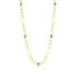 Dominique Cohen limited edition emerald and 18k gold clyde chain<span class='visuallyhidden'>; shopping help at 323-404-2959.</span>
