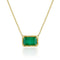 rectangular emerald choker trimmed in yellow diamonds and set in 18k yellow gold <span class='visuallyhidden'>Call, text 323-404-2959 for shop help.</span>