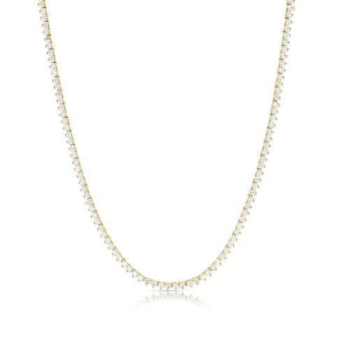 limited edition VS1 16-inch tennis necklace in 18k yellow gold<span class='visuallyhidden'>; shopping help at 323-404-2959.</span>