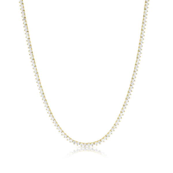 limited edition VS1 16-inch tennis necklace in 18k yellow gold<span class='visuallyhidden'>; shopping help at 323-404-2959.</span>