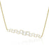 Dominique Cohen 18k gold specialty cut carre diamond stagger pendant necklace<span class='visuallyhidden'>; shop help at 760-978-9297.</span>