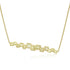 Dominique Cohen 18k gold natural yellow diamond stagger bar pendant necklace four and a half carats<span class='visuallyhidden'>; shop help at 760-978-9297.</span>