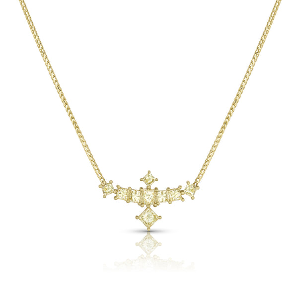 Dominique Cohen lemon yellow diamond thunderbird choker <span class='visuallyhidden'>Call, text 323-404-2959 for shop help.</span>