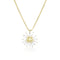 Dominique Cohen yellow and white diamond artful sunburst pendant necklace <span class='visuallyhidden'>Call, text 323-404-2959 for shop help.</span>