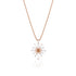 Dominique Cohen tapered diamonds and champagne diamond snowflake pendant necklace<span class='visuallyhidden'>; shop help at 760-978-9297.</span>