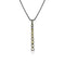 Dominique Cohen one of a kind mixed shapes vertical bar in yellow to white diamonds and 18k black gold<span class='visuallyhidden'>; shop help at 760-978-9297.</span>
