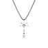 Dominique Cohen tapered diamonds one of a kind cross pendant necklace, in 18k black gold<span class='visuallyhidden'>; shop help at 760-978-9297.</span>