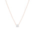 Dominique Cohen classic east-west emerald cut diamond choker in 18k rose gold<span class='visuallyhidden'>; shop help at 760-978-9297.</span>