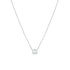 Dominique Cohen classic east-west emerald cut diamond choker in 18k white gold<span class='visuallyhidden'>; shop help at 760-978-9297.</span>