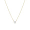 Dominique Cohen classic east-west emerald cut diamond choker in 18k yellow gold<span class='visuallyhidden'>; shop help at 760-978-9297.</span>