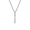 Dominique Cohen diamond swag lariat pendant necklace, in 18k black gold<span class='visuallyhidden'>; shop help at 760-978-9297.</span>