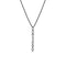Dominique Cohen diamond swag lariat pendant necklace, in 18k black gold<span class='visuallyhidden'>; shop help at 760-978-9297.</span>