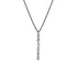 Dominique Cohen diamond swag lariat pendant necklace, in 18k black gold<span class='visuallyhidden'>; shop help at 760-978-9297.</span>