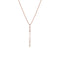 Dominique Cohen diamond swag lariat pendant necklace, in 18k rose gold<span class='visuallyhidden'>; shop help at 760-978-9297.</span>