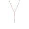 Dominique Cohen diamond swag lariat pendant necklace, in 18k rose gold<span class='visuallyhidden'>; shop help at 760-978-9297.</span>