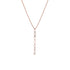 Dominique Cohen diamond swag lariat pendant necklace, in 18k rose gold<span class='visuallyhidden'>; shop help at 760-978-9297.</span>