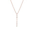 Dominique Cohen diamond swag lariat pendant necklace, in 18k rose gold<span class='visuallyhidden'>; shop help at 760-978-9297.</span>