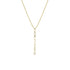 Dominique Cohen diamond swag lariat pendant necklace, in 18k yellow gold<span class='visuallyhidden'>; shop help at 760-978-9297.</span>