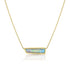 Dominique Cohen Australian opal + yellow diamond east-west 18k gold pendant necklace<span class='visuallyhidden'>; shop help at 760-978-9297.</span>