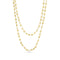 Dominique Cohen faceted yellow pyrite and 18k gold beaded chain long necklace<span class='visuallyhidden'>; shop help at 760-978-9297.</span>