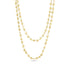 Dominique Cohen faceted yellow pyrite and 18k gold beaded chain long necklace<span class='visuallyhidden'>; shop help at 760-978-9297.</span>