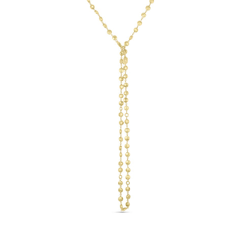 faceted yellow pyrite necklace clasped lariat style (perfect for hosting enhancers!)<span class='visuallyhidden'>; shop help at 760-978-9297.</span>