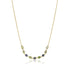 Dominique Cohen ombre green-to-blue sapphire ovals bezel bar layering choker in yellow gold<span class='visuallyhidden'>; shop help at 760-978-9297.</span>