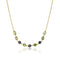 Dominique Cohen ombre green-to-blue sapphire ovals bezel bar layering choker in yellow gold<span class='visuallyhidden'>; shop help at 760-978-9297.</span>