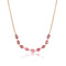 Dominique Cohen ombre pink sapphire ovals bezel bar layering choker in rose gold<span class='visuallyhidden'>; shop help at 760-978-9297.</span>