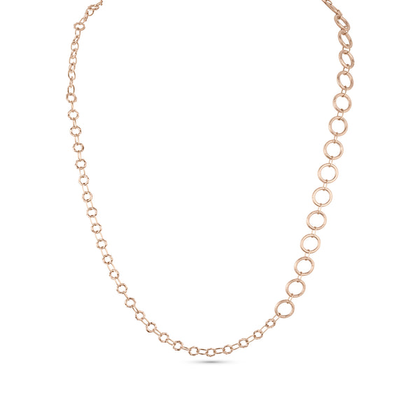 Dominique Cohen grande vintage round link, bamboo link chain in 18k rose gold<span class='visuallyhidden'>; shop help at 760-978-9297.</span>