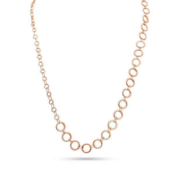 Dominique Cohen grande vintage round link, bamboo link chain in 18k rose gold<span class='visuallyhidden'>; shop help at 760-978-9297.</span>