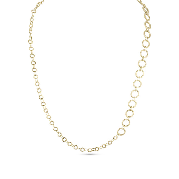 Dominique Cohen grande vintage round link, bamboo link chain in 18k yellow gold<span class='visuallyhidden'>; shop help at 760-978-9297.</span>