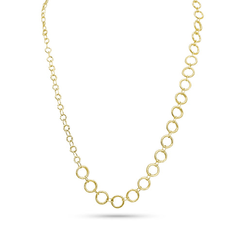 Dominique Cohen grande vintage round link, bamboo link chain in 18k yellow gold<span class='visuallyhidden'>; shop help at 760-978-9297.</span>