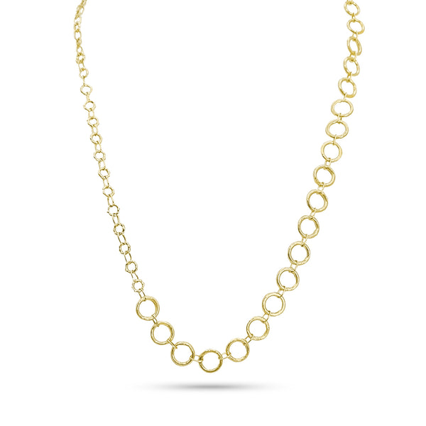 Dominique Cohen grande vintage round link, bamboo link chain in 18k yellow gold<span class='visuallyhidden'>; shop help at 760-978-9297.</span>