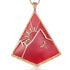 Dominique Cohen one of a kind x-large rhodocrosite pendant necklace detailed in yellow and champagne diamonds<span class='visuallyhidden'>; shop help at 760-978-9297.</span>