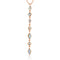 Dominique Cohen mixed shapes labradorite delicate lariat pendant necklace in rose gold<span class='visuallyhidden'>; shop help at 760-978-9297.</span>