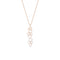 Dominique Cohen pavé diamond petite honeycomb north-south pendant necklace in rose gold<span class='visuallyhidden'>; shop help at 760-978-9297.</span>