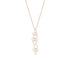 Dominique Cohen pavé diamond petite honeycomb north-south pendant necklace in rose gold<span class='visuallyhidden'>; shop help at 760-978-9297.</span>
