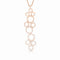 Dominique Cohen petite honeycomb north-south pendant necklace with diamond pave, in rose gold<span class='visuallyhidden'>; shop help at 760-978-9297.</span>