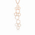 Dominique Cohen petite honeycomb north-south pendant necklace with diamond pave, in rose gold<span class='visuallyhidden'>; shop help at 760-978-9297.</span>