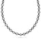 Dominique Cohen elongated hexagon grande 42 carat tennis necklace, in 14k black gold<span class='visuallyhidden'>; shop help at 760-978-9297.</span>