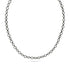 Dominique Cohen elongated hexagon petite tennis necklace in 18k black gold<span class='visuallyhidden'>; shop help at 760-978-9297.</span>