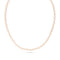 Dominique Cohen elongated hexagon petite tennis necklace in 18k rose gold<span class='visuallyhidden'>; shop help at 760-978-9297.</span>