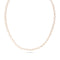 Dominique Cohen elongated hexagon petite tennis necklace in 18k rose gold<span class='visuallyhidden'>; shop help at 760-978-9297.</span>